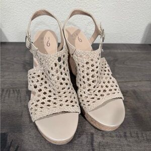 Mix No. 6 Beige Woven Sandals